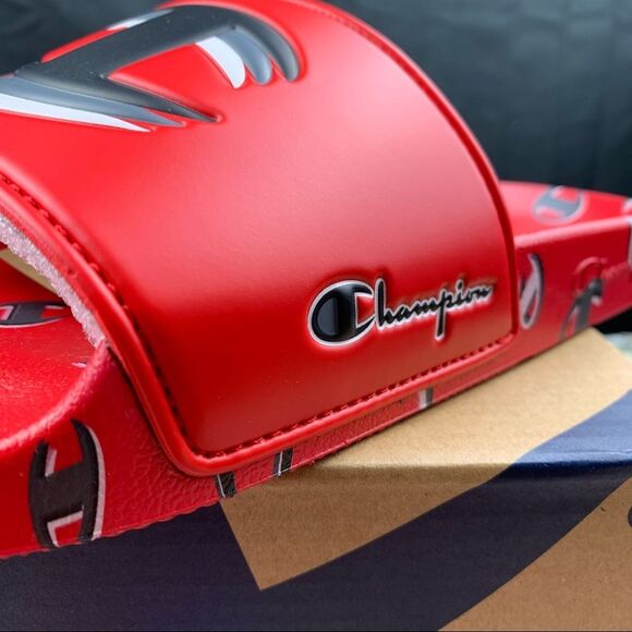 Champion 3peat Logo Slides 7 Womens - Picture 6 of 8